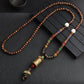 Nepal Handmade Jewelry Pendant Vintage Ethnic Style Wooden Bead Necklace Women's And Man's Accessories Decorative Pendant