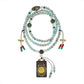 Tibetan Thangka Pendant Necklace Women'S Long Round Beads National Style Crossbody Chain Versatile Retro Ethnic Style Accessories