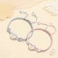 Hand-woven agate Ping An Buckle Couple Women's Hand Rope Girlfriend Simple Bracelet