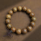 Vintage Holz Buddha Gebetsperlen Rosenkranz 108 Mala Meditationsarmband