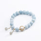 Aquamarine Freshwater Pearl Bracelet Female Simple Cold Wind Bracelet