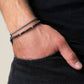 Jewelry Fashion Vintage Black Frosted Bracelet Zircon Crown Diamond Ball Dice Lion Head Beads Bracelet Suit