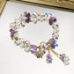 Lavender Amethyst Bracelet With Sparkling Star Zircon Pendant