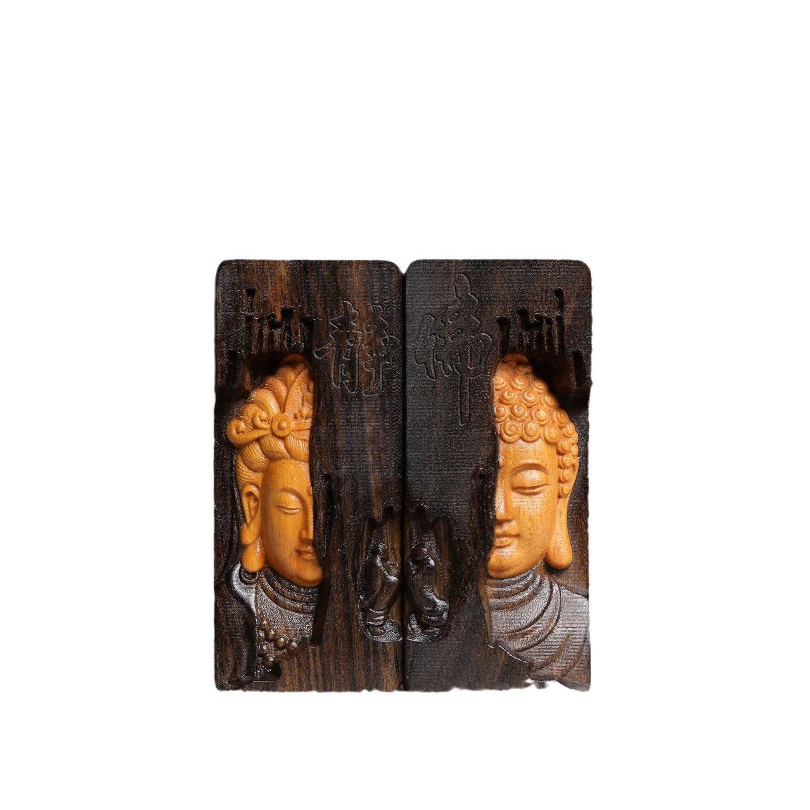 Aloes Wood Carving Guanyin Tathagata Lovers Pendant Wood Carving Crafts Car Pendant Jewelry