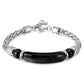 Retro Stainless Steel Chain Tiger Eye Titanium Steel Bracelet