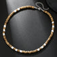 Summer Beach Bohemian Wood Chip Coconut Shell Necklace Men's Surfing Necklace Simple Tribal Stainless Steel Necklace