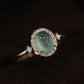 Chalcedony Ring Ring Women's High Ice Big Egg Face Chalcedony Fashion Seiko Open Ring