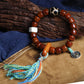 Tibetan Yak Bone Barrel Bead Bracelet Wen Play Zakilam Bone Tagline Bracelet Ethnic Style Jewelry