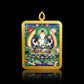 Wutai Berg Thangka Gawu Box Farbe Gold Acht Schutzgottheit Buddha Anhänger Bild Box Handgepäck Anhänger Anhänger