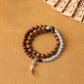 Original Blue Water Jadeite Double Circle Prayer Beads BraceletOriginal Blue Water Jadeite Double Circle Prayer Beads Bracelet