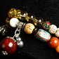 Multi Gem Bead Bracelet With Sandalwood Yellow Crystal And Bodhi Seeds Bracelet