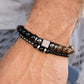 Jewelry Fashion Vintage Black Frosted Bracelet Zircon Crown Diamond Ball Dice Lion Head Beads Bracelet Suit