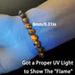 Jewelry Natural Flame Stone Bracelet for Men and Women Neutral Single Circle Beaded Energy Bracelet