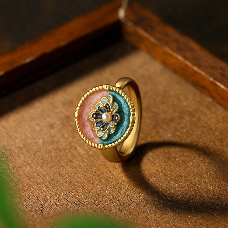 Middle Ancient Vintage Retro Niche Design High Sense Index Finger Ring Personality Jewelry