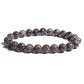 Jewelry Natural Flame Stone Bracelet for Men and Women Neutral Single Circle Beaded Energy Bracelet