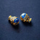 Blue Gold Brazil Sea Blue Glass Bracelet Enamel Cloisonne Simple Fashion Freshwater Pearl Bracelet