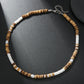 Summer Beach Bohemian Wood Chip Coconut Shell Necklace Men's Surfing Necklace Simple Tribal Stainless Steel Necklace
