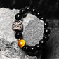 Natural Silver Obsidian Bracelet Men's and Women's Obsidian Bracelet Gold Obsidian Jewelry