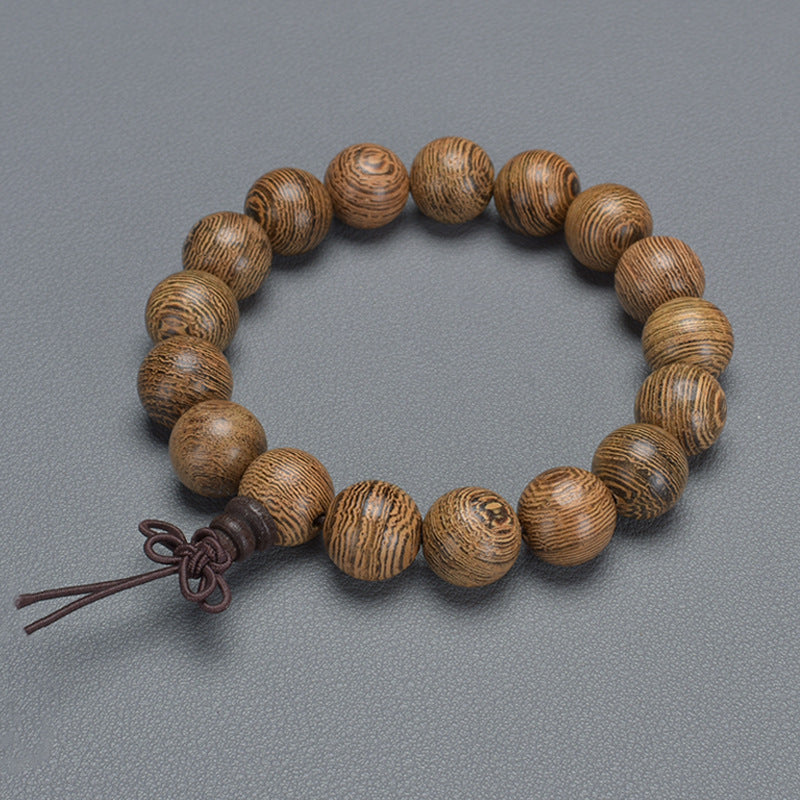 Old Material Wood Bracelet Buddha Beads Rosary 108 Retro Style Men And Women Bracelet Holding Gifts