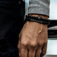 Jewelry Fashion Vintage Black Frosted Bracelet Zircon Crown Diamond Ball Dice Lion Head Beads Bracelet Suit