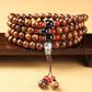 Natural Vietnam Rosewood 108 Beads Bracelet Rosewood Lotus Bracelet With Fragrance 8mm Bracelet