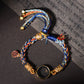 Hand Woven Tibetan Ethnic Style Zakiram Thangka Wuye God of Wealth Hand Rope Men's and Women's Bracelet Retro