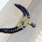 Qi Yi's New Crystal Bracelet Women's Blue Sand Stone Buddha Bead Bracelet Retro Ethnic Style Bracelet Gift Commodities