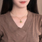 Net Red With Goods Live Supply National Style Design Famous Family Style Copper Plating 24k Ancient Gold Inlaid Chalcedony Gourd Necklace