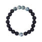 Sterling Silver Obsidian Green Ghost Transfer Beads Beaded Bracelet Women'S High-End Jewelry
