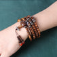 Natural Vietnam Rosewood 108 Beads Bracelet Rosewood Lotus Bracelet With Fragrance 8mm Bracelet