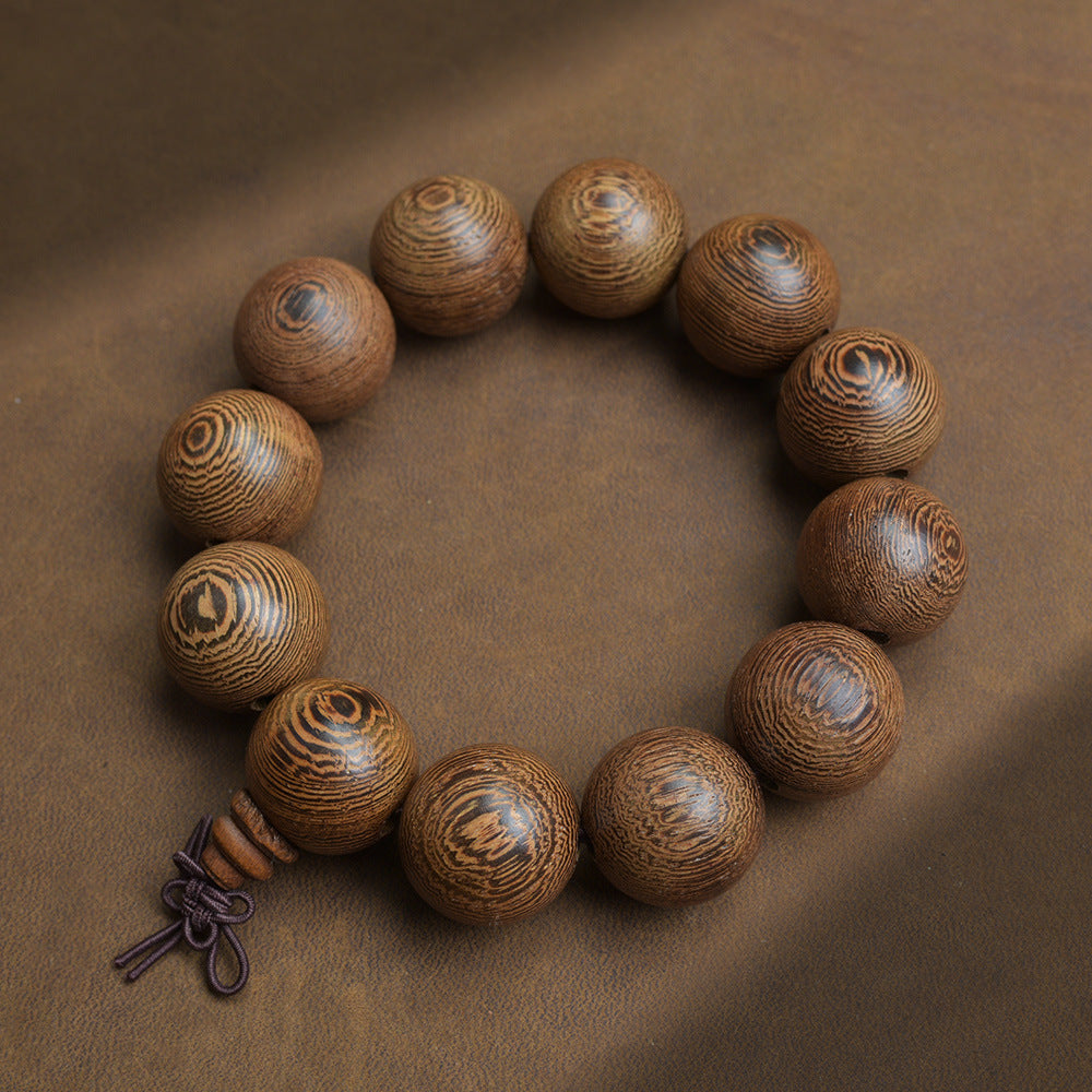 Old Material Wood Bracelet Buddha Beads Rosary 108 Retro Style Men And Women Bracelet Holding Gifts