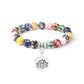 Buntes Perlenarmband für Yoga-Meditation und spirituelle Balance