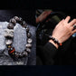 Natürlicher Silber-Obsidian-Gold-Obsidian spiritueller Heilstein Perlenarmband