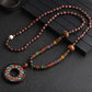 Nepal Handmade Jewelry Pendant Vintage Ethnic Style Wooden Bead Necklace Women's And Man's Accessories Decorative Pendant
