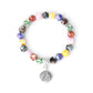 Explosions Colorful Beads Bracelet Yoga Meditation Balance Bracelet Beaded Meditation Assistant