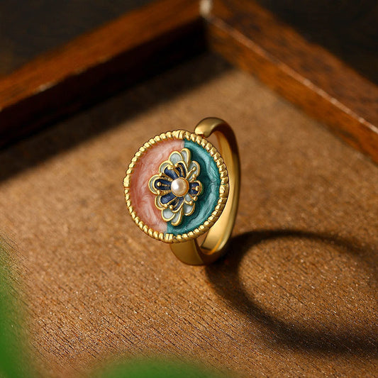 Middle Ancient Vintage Retro Niche Design High Sense Index Finger Ring Personality Jewelry