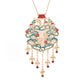 National Fashion Necklace New Accessories Ancient Method Gold-plated Imitation Hetian Jade Fish