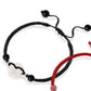Hand Woven Agate Peace Knot Couple Bracelet For Harmony And Protection
