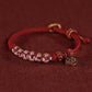 Bracelet Women's National Tide Transfer Beads Hand Rope Couple's Pledge Woven Red Rope Bracelet