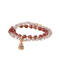 Natural Crystal Strawberry Double Ring Micro Inlaid Fashion Bracelet - Buddha Blessing You
