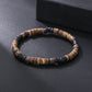 Fashion Commuter Retro Style Bracelet Jewelry Trendy Men's Handmade Beaded Black Gallstone Turquoise Bracelet
