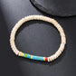Fashion Commuter Retro Style Bracelet Jewelry Trendy Men's Handmade Beaded Black Gallstone Turquoise Bracelet